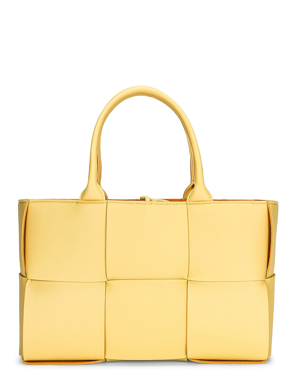 Image 1 of Bottega Veneta Small Arco Tote Bag in Butter, Tangerine, & Gold