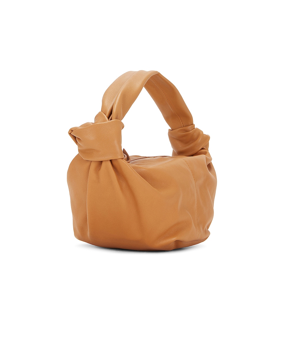 Image 4 of Bottega Veneta Double Knot Bag in Caramel & Gold