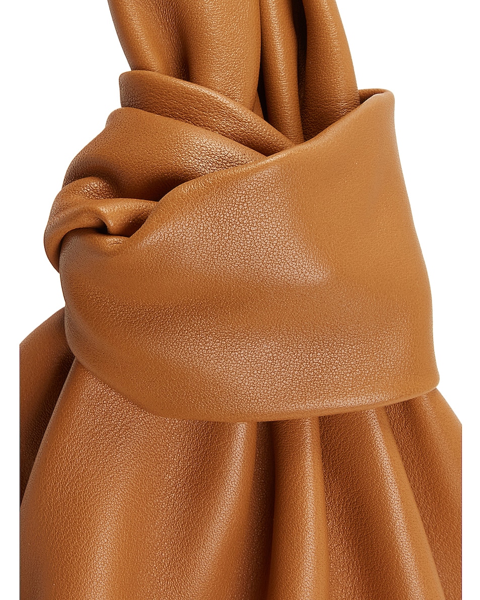 Image 7 of Bottega Veneta Double Knot Bag in Caramel & Gold