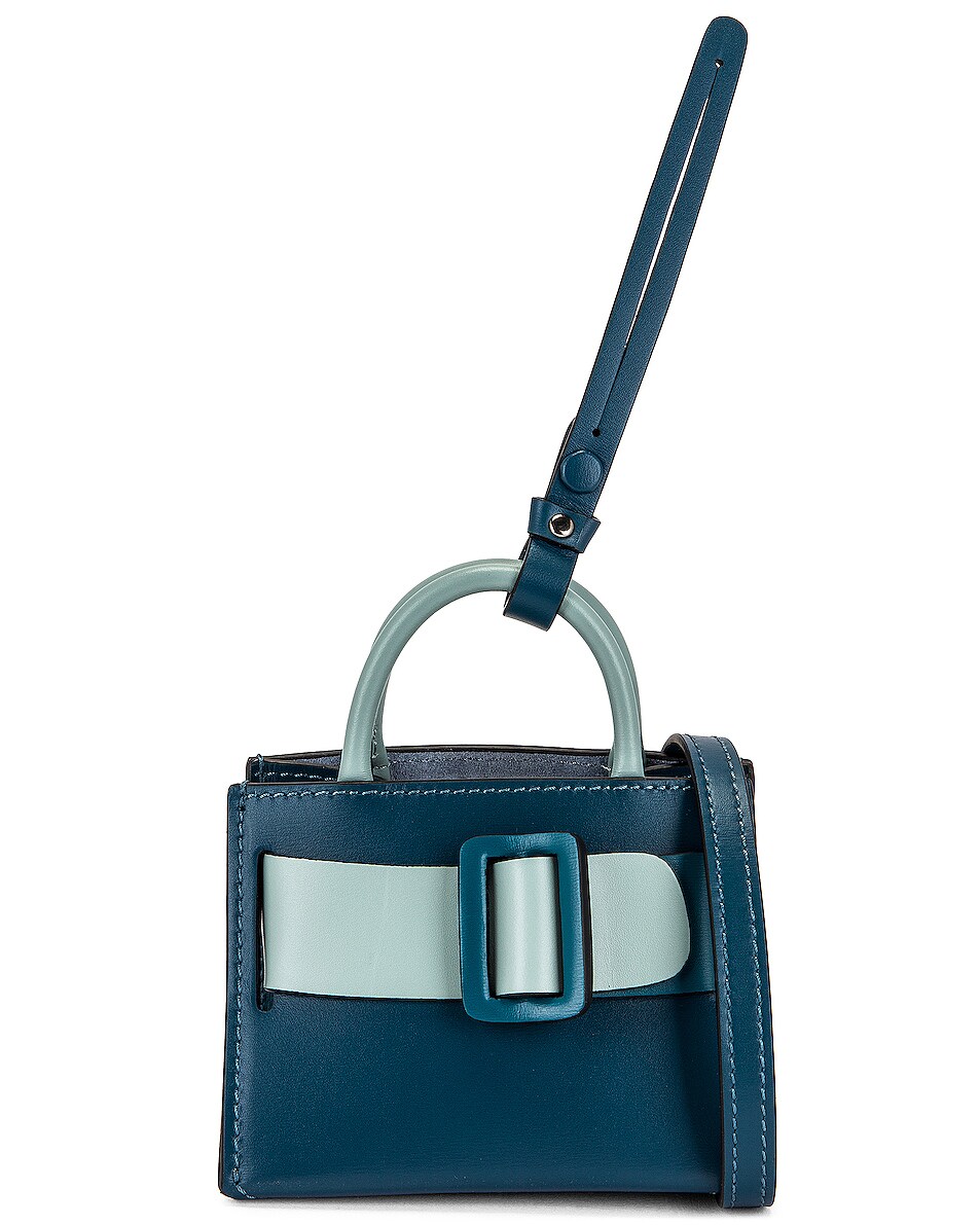 Image 1 of Boyy Color Block Bobby Charm with Strap in Blue Tonal