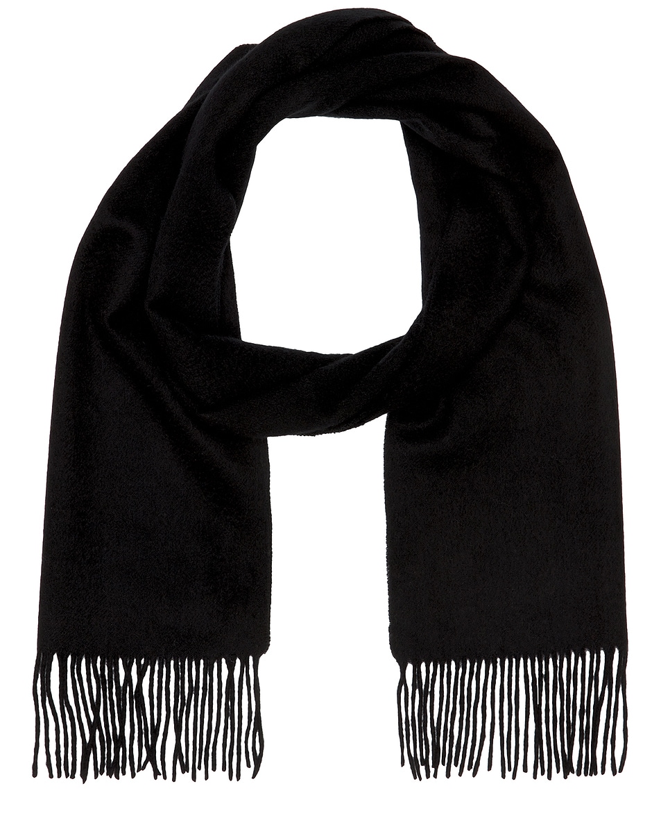 Image 1 of Beams Plus Cashmere Scarf Solid in Black