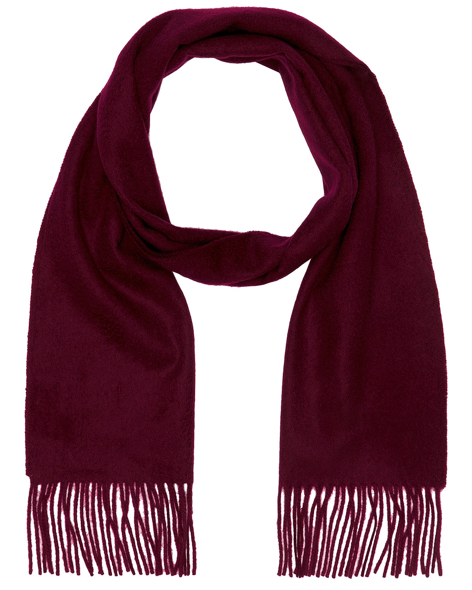 Image 1 of Beams Plus Cashmere Scarf Solid in Burgundy