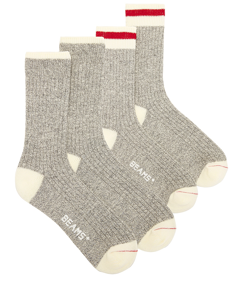 Image 1 of Beams Plus Rag Socks in Gray