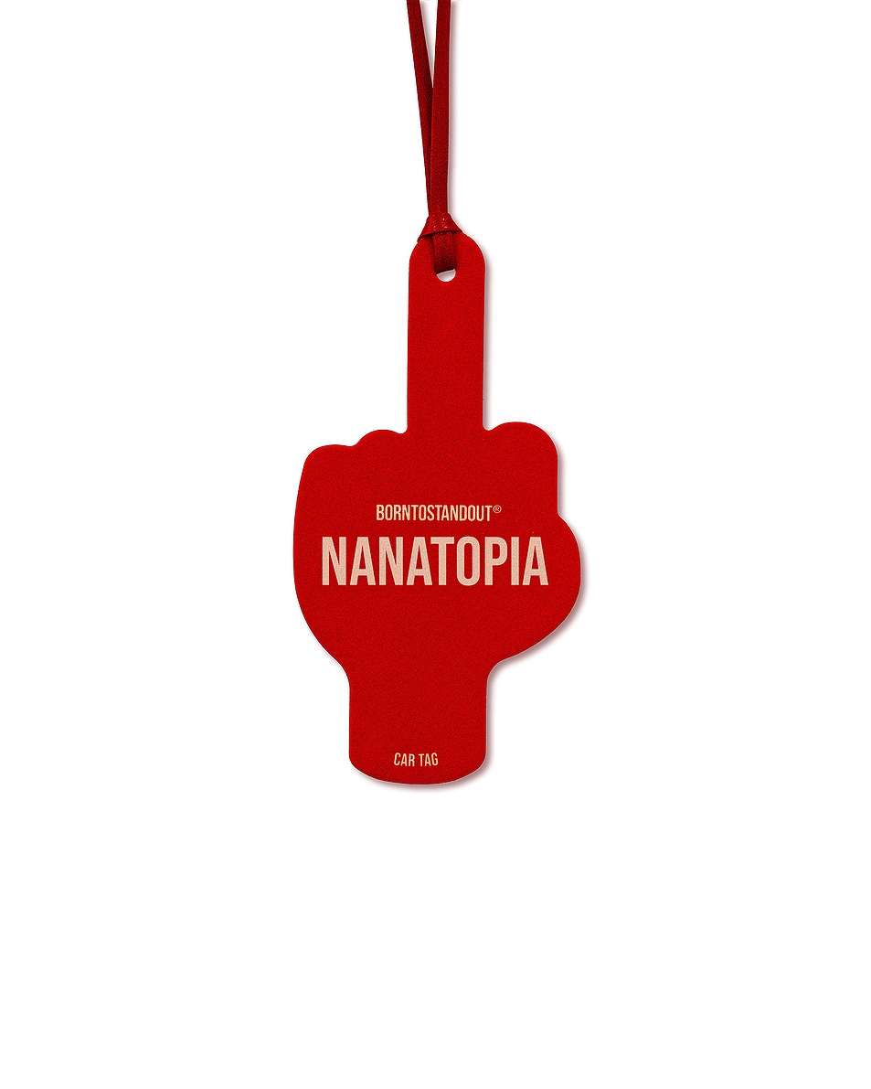 Image 1 of BORNTOSTANDOUT Nanatopia Car Tag in 
