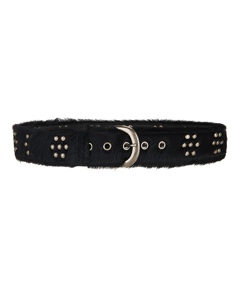 Image 1 of Basketcase Studded Fastener Belt in Black