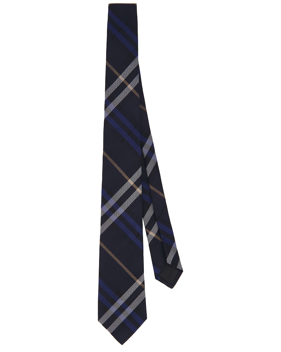 Image 1 of Burberry Check Tie in Ink IP Check