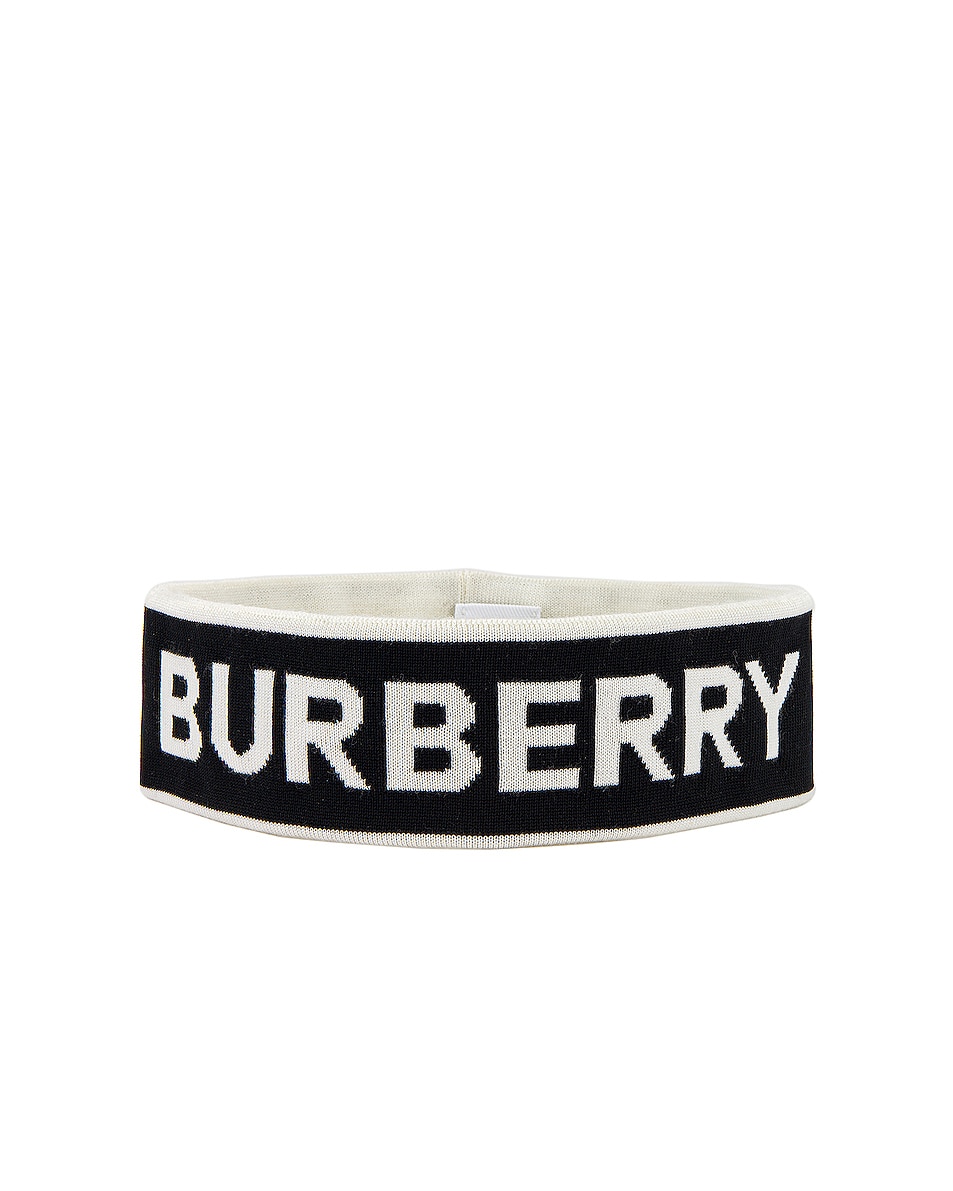 Image 1 of Burberry Sweatband in Black & White