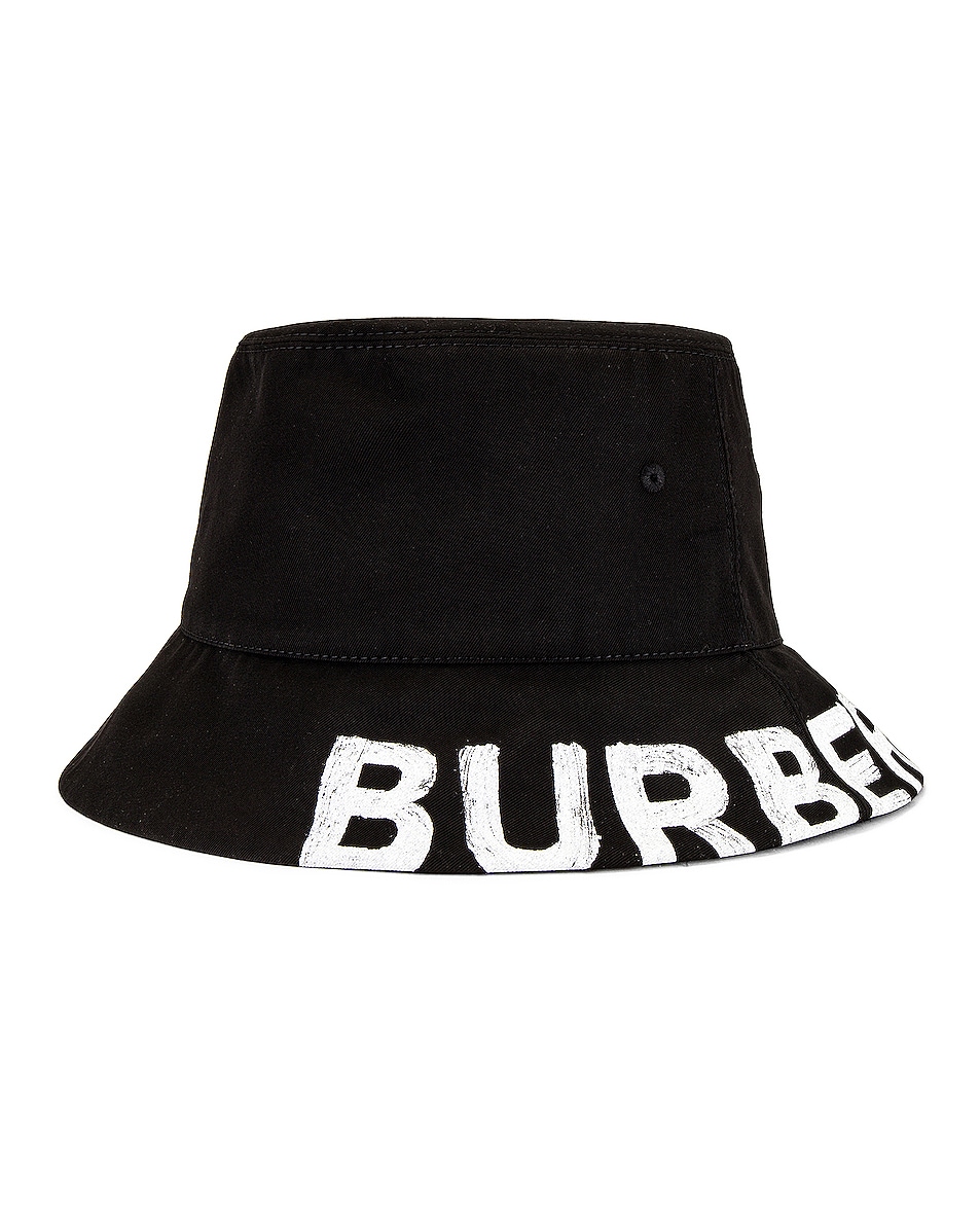 Image 1 of Burberry Bucket Hat in Black
