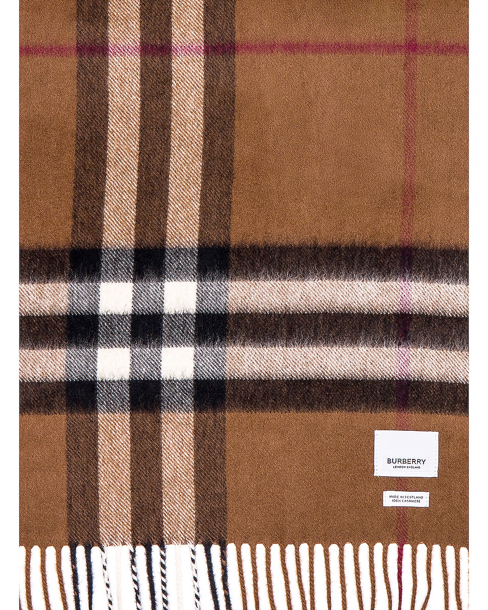 Giant Check Cashmere Scarf - Thumbnail 1