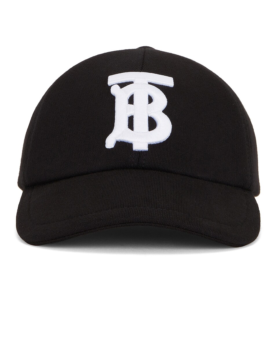 Image 1 of Burberry Baseball Cap in Black