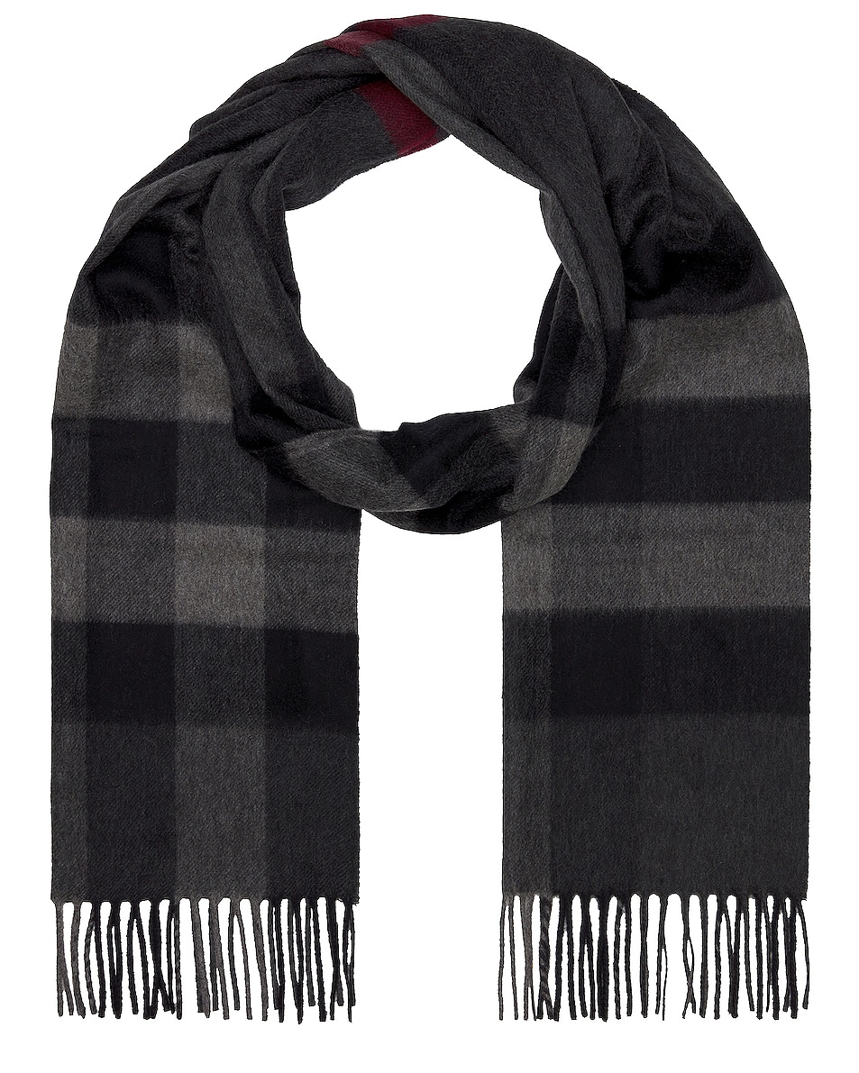 Image 1 of Burberry Scarf in Charcoal