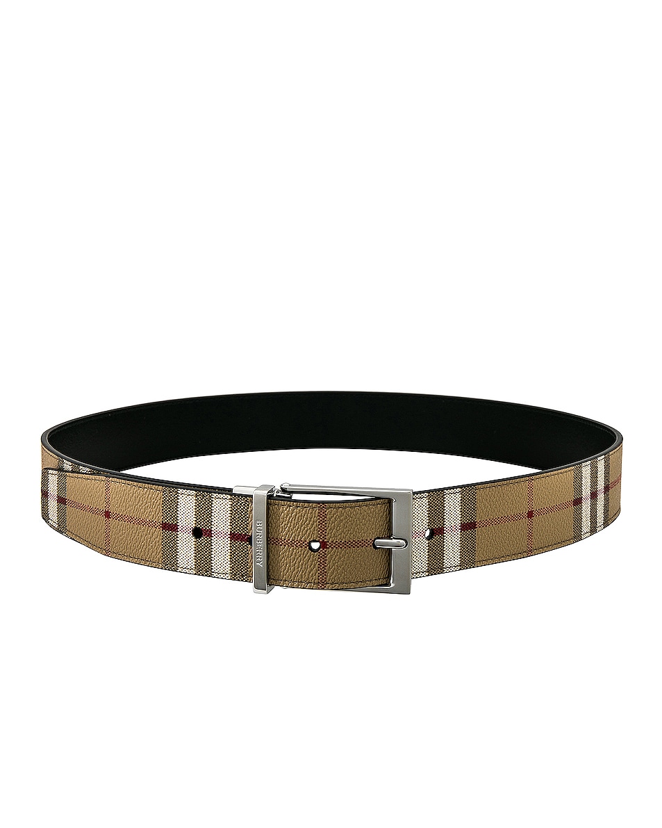 Image 1 of Burberry Belt in Archive Beige & Silver
