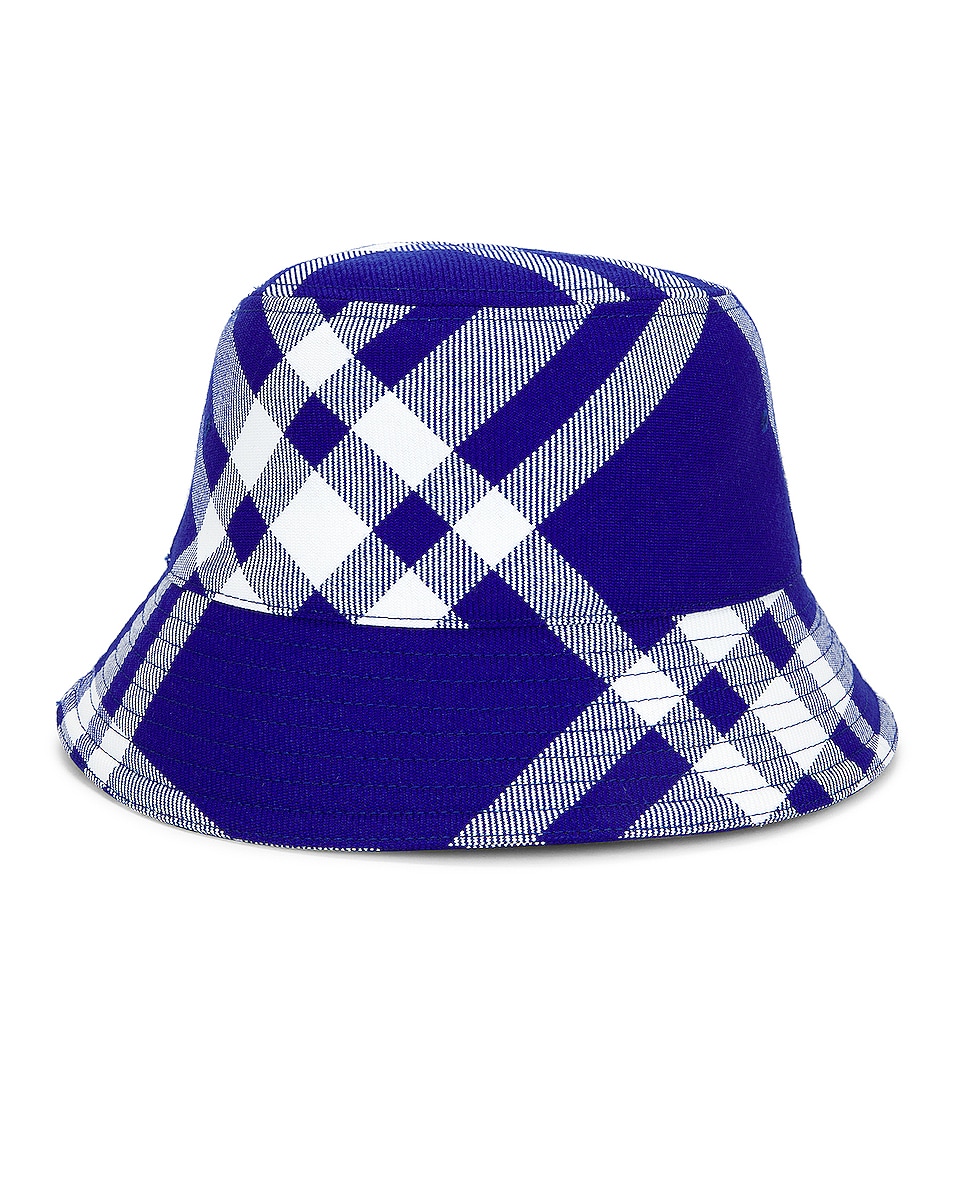 Image 1 of Burberry Bucket Hat in Knight Check