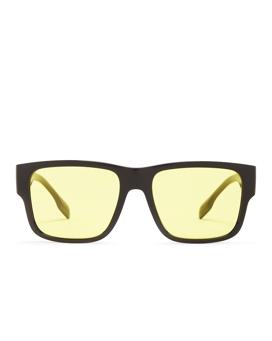 Image 1 of Burberry Square Knight Sunglasses in Black
