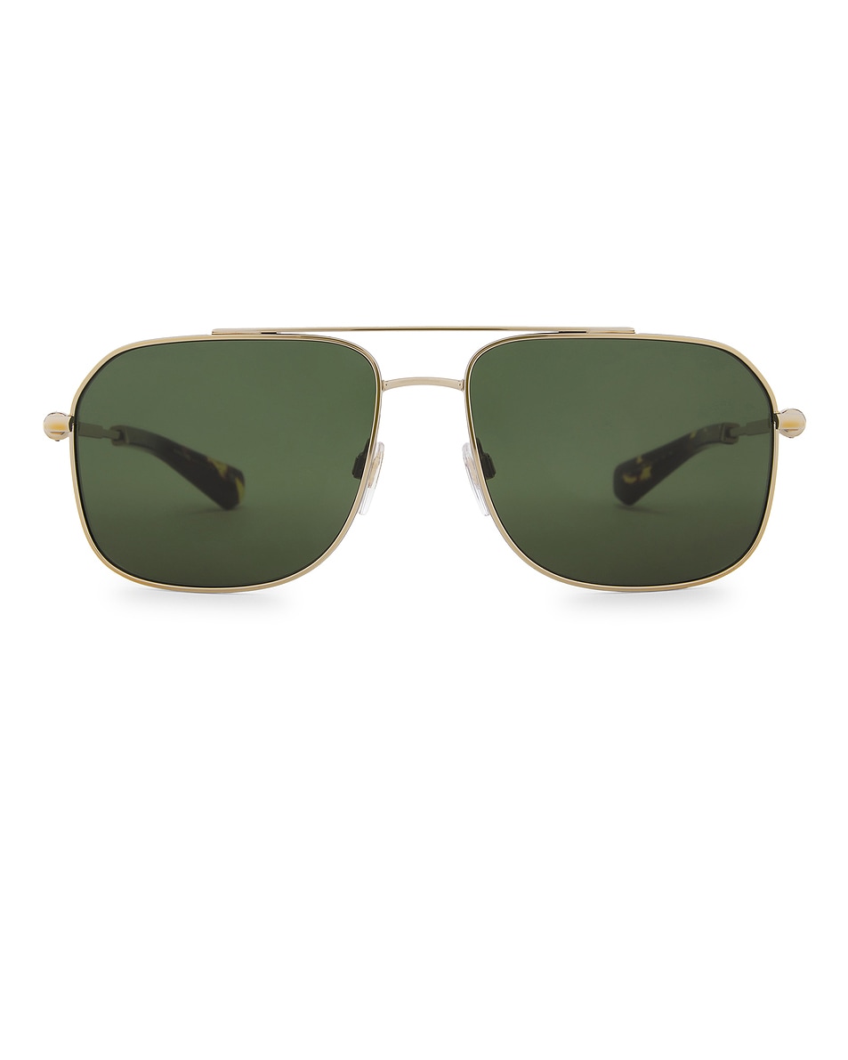 Image 1 of Burberry Rectangle Sunglasses in Gold