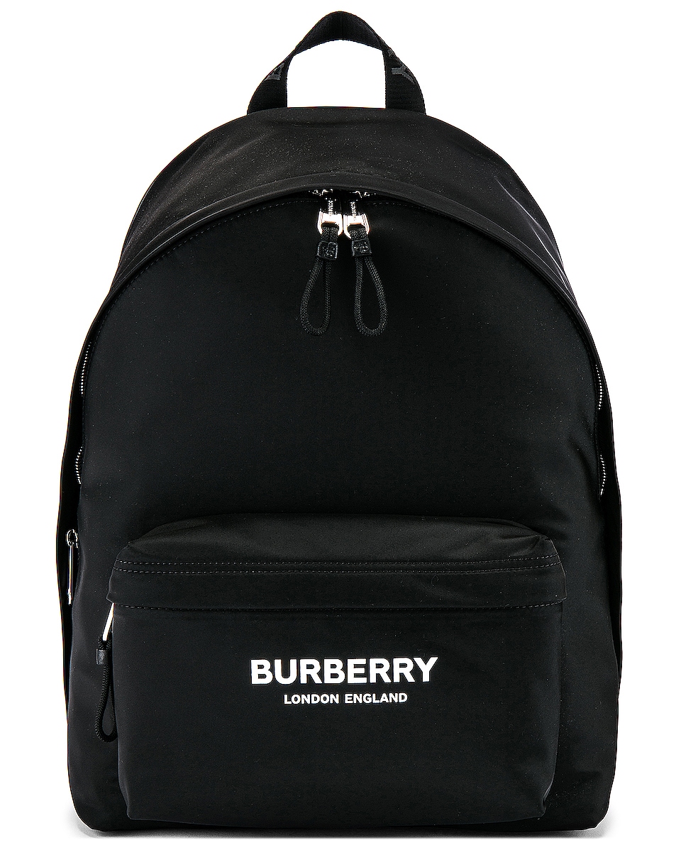 Image 1 of Burberry Jett Printed Backpack in Black