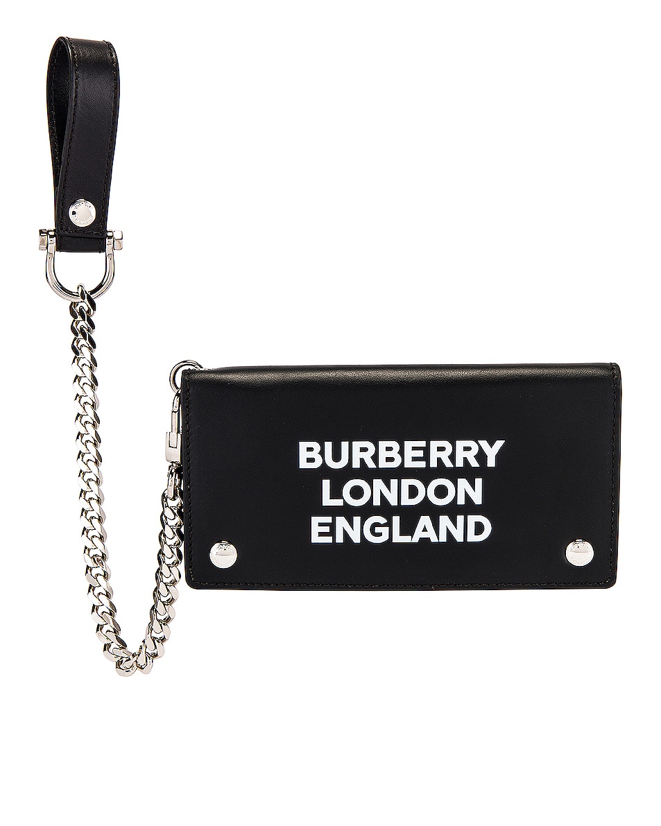 Image 1 of Burberry Printed BLE Leather Wallet in Black