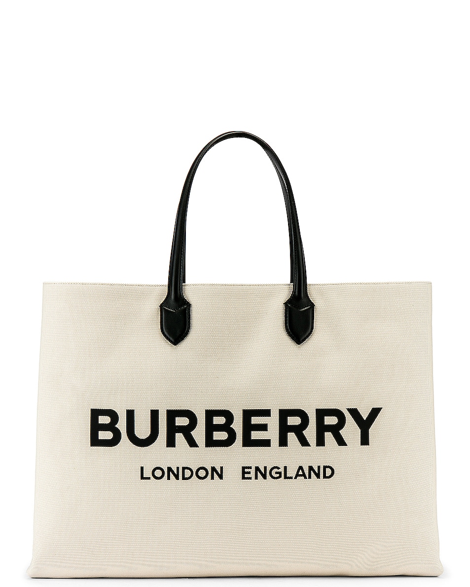 Image 1 of Burberry Large Leather Tote in Natural