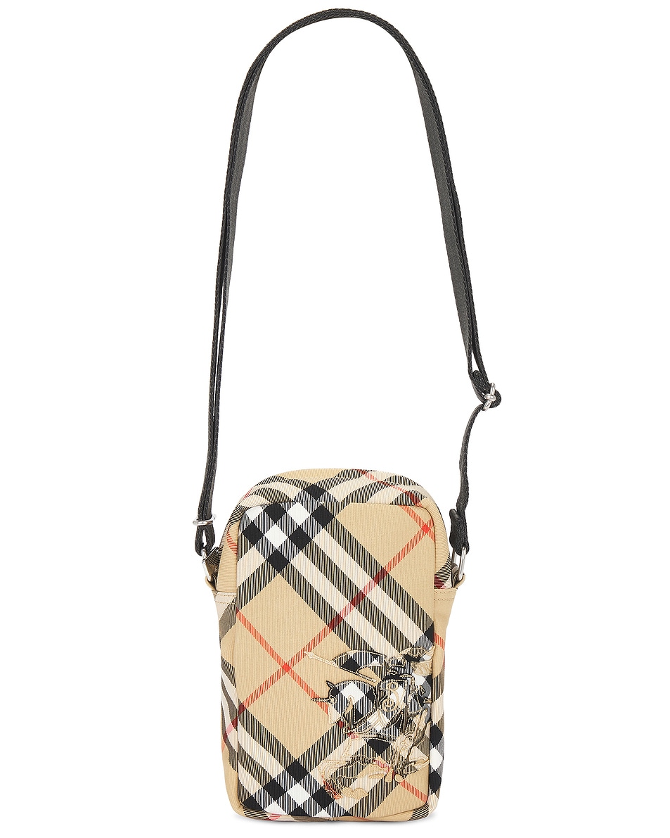 Image 1 of Burberry Phone Pouch in Sand