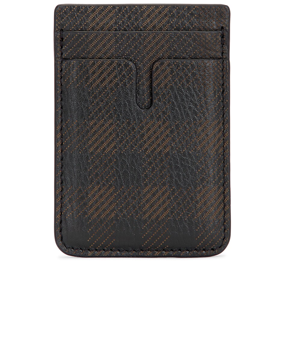 Image 1 of Burberry Magnetic Cardholder in Slate