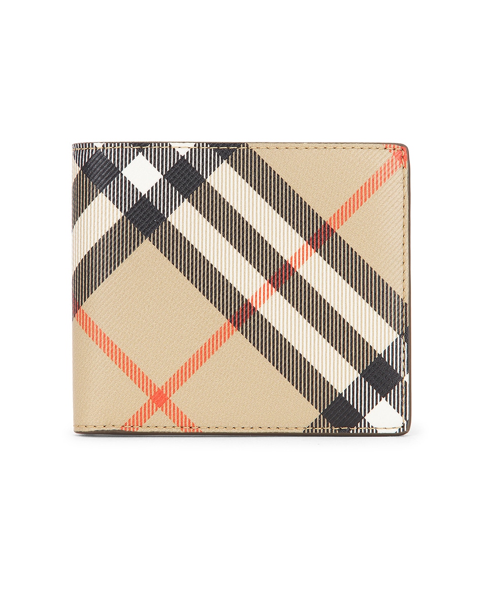 Image 1 of Burberry Bifold Wallet in Sand
