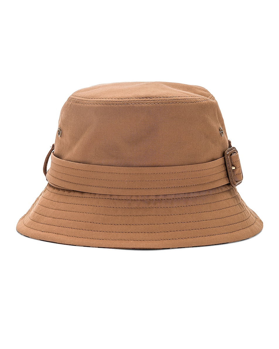 Image 1 of Burberry Heritage Bucket Hat in Dusty Caramel