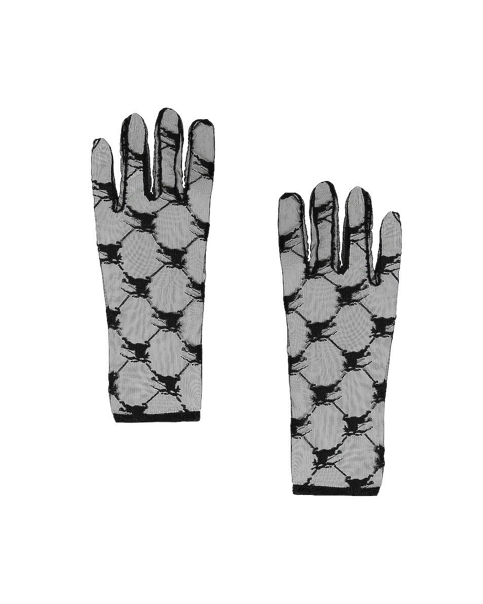 Image 1 of Burberry Short Gloves in Black
