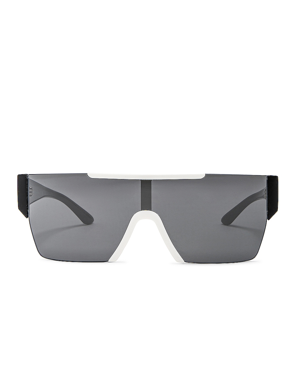 Image 1 of Burberry Square Sunglasses in White