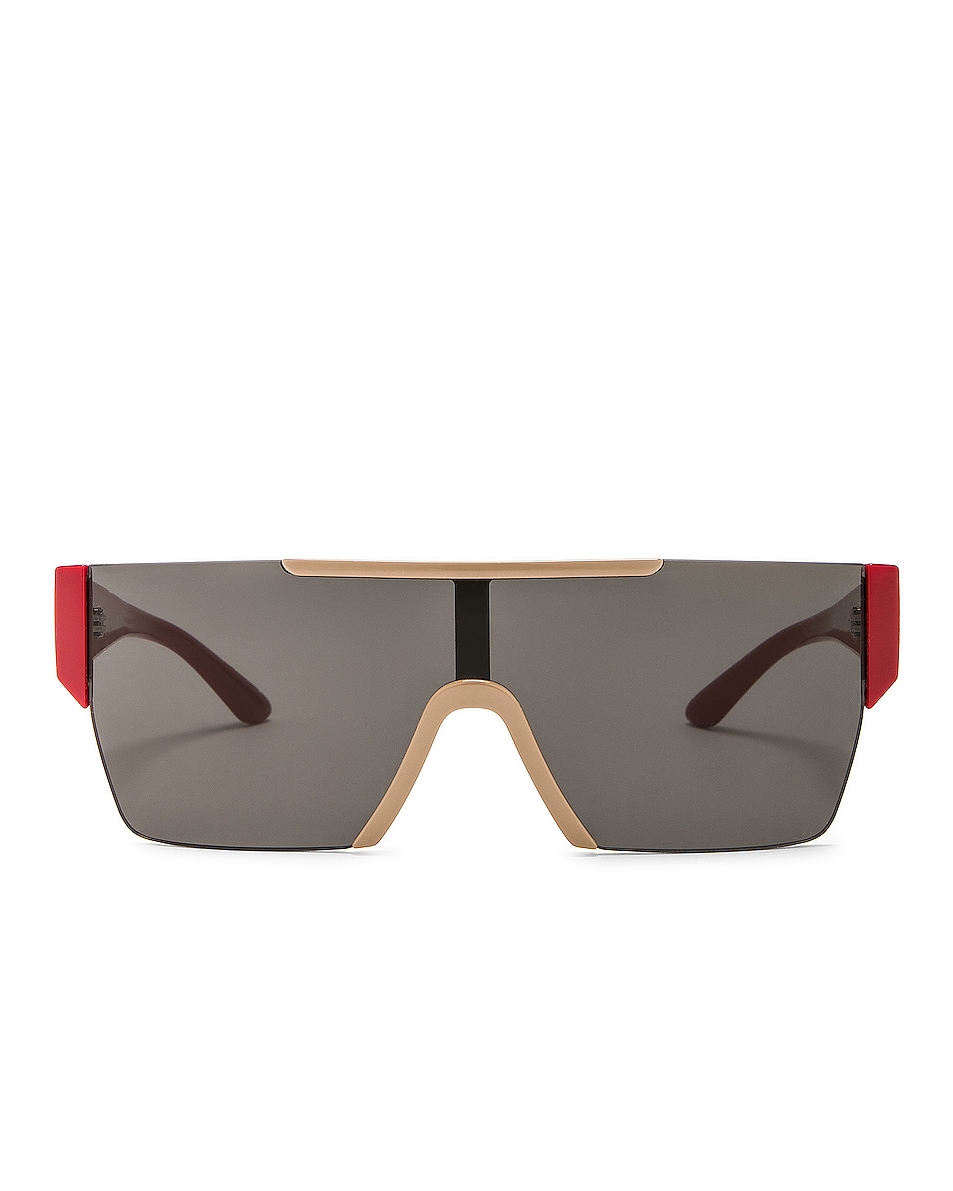 Image 1 of Burberry Square Sunglasses in Red