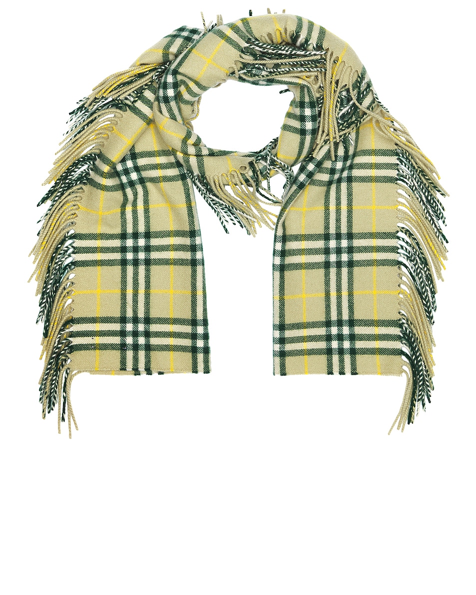 Image 1 of Burberry Vintage Check Scarf in Hunter