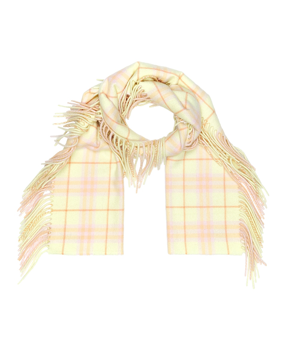 Image 1 of Burberry Vintage Check Scarf in Sherbet
