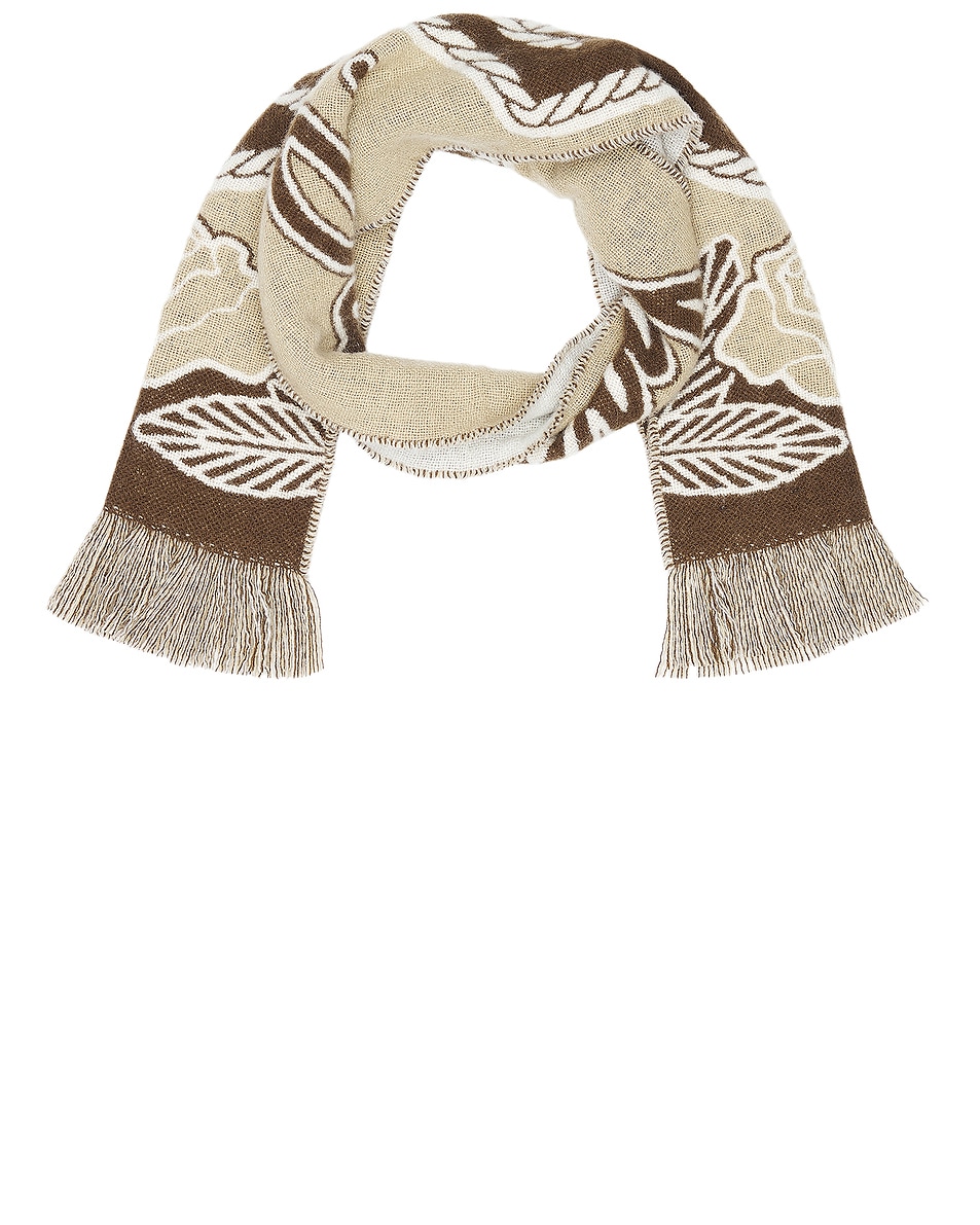 Image 1 of Burberry B Shield Graphic Scarf in Sand