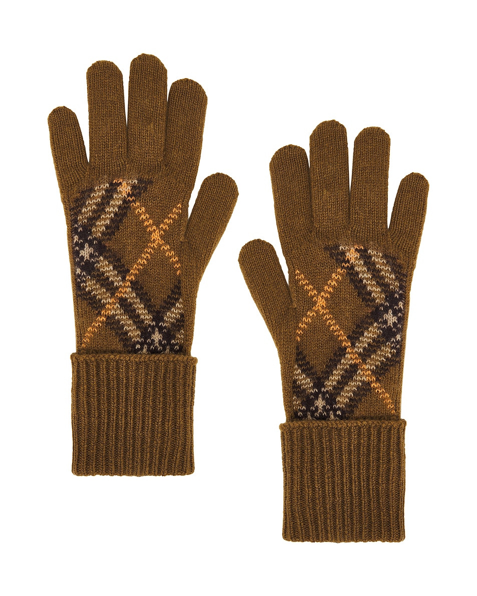 Image 1 of Burberry Cashmere Gloves in Shrew