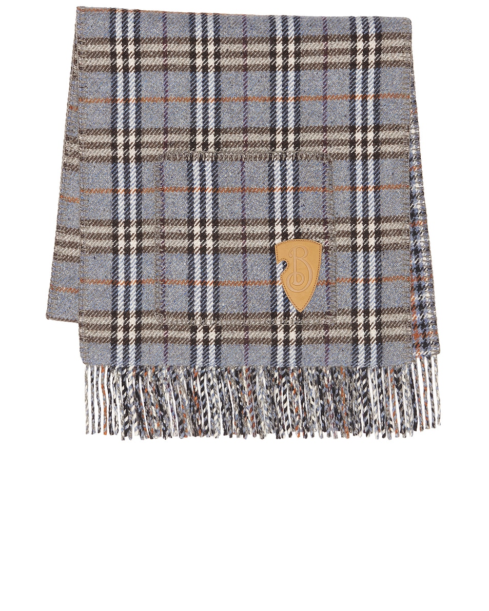 Image 1 of Burberry Reversible Stole in Crater IP Check