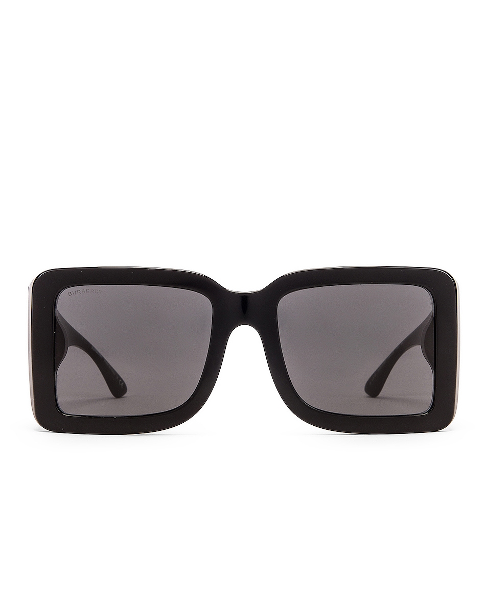 Image 1 of Burberry Frith Sunglasses in Black