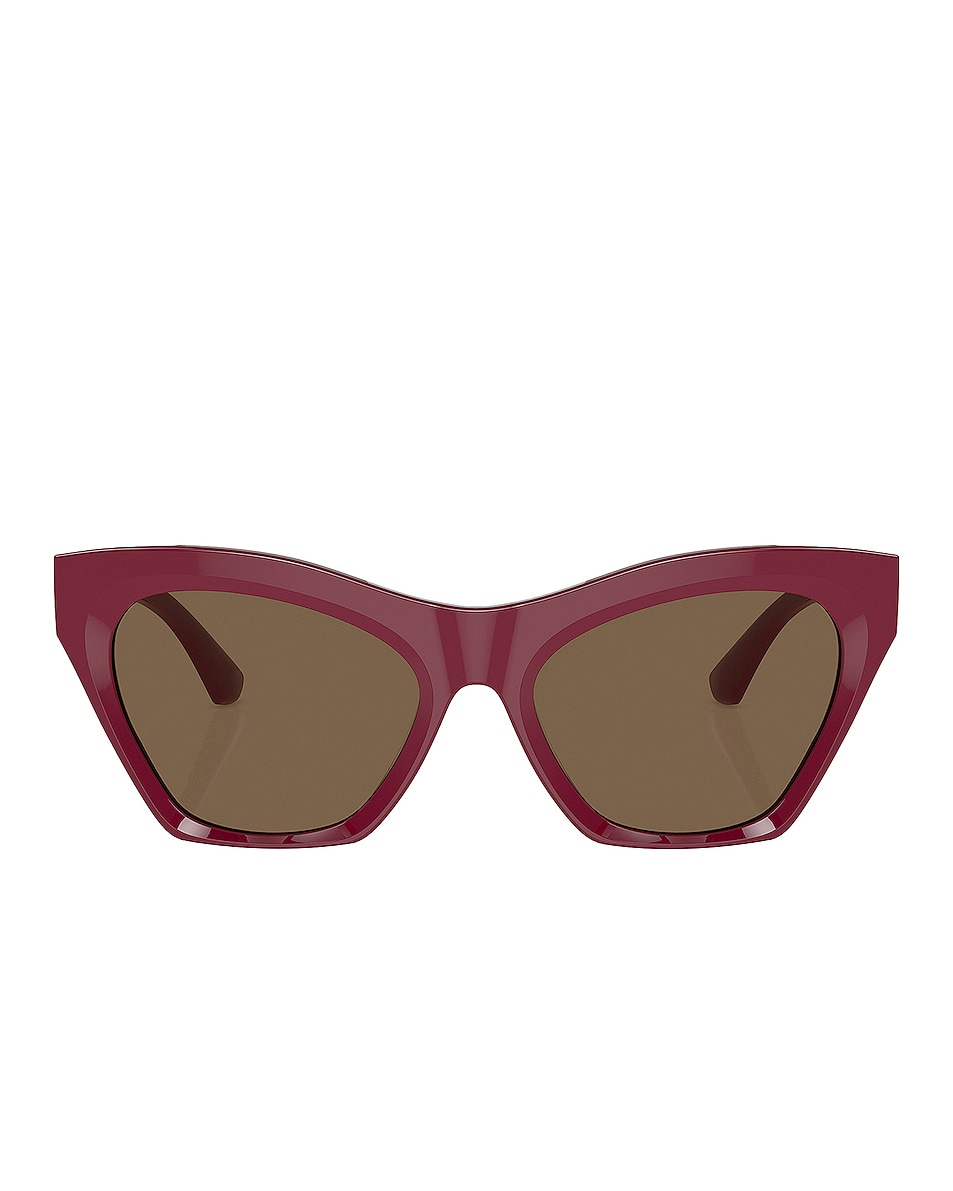 Image 1 of Burberry Cat Eye Sunglasses in Bordeaux