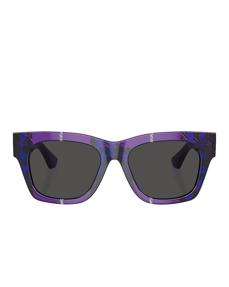 Image 1 of Burberry Square Sunglasses in Purple