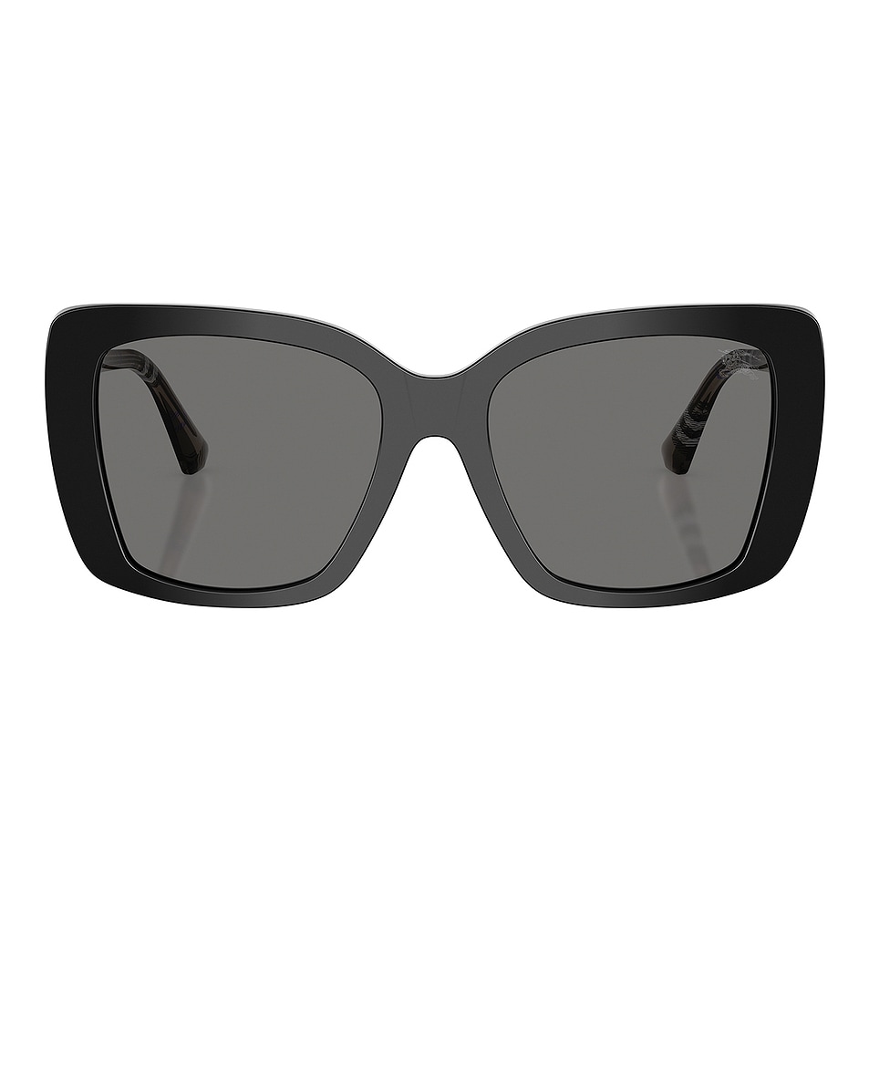 Image 1 of Burberry Square Sunglasses in Black