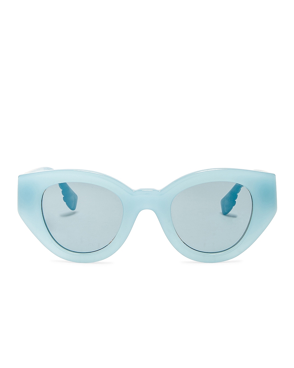 Image 1 of Burberry Classic Reloaded Sunglasses in Milky Topaz Blue