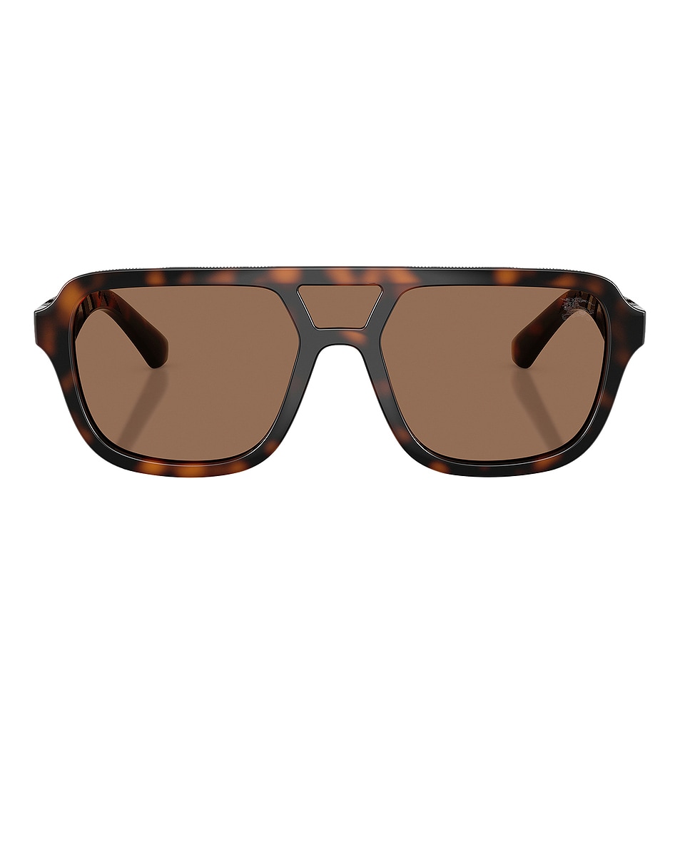 Image 1 of Burberry Aviator Sunglasses in Brown