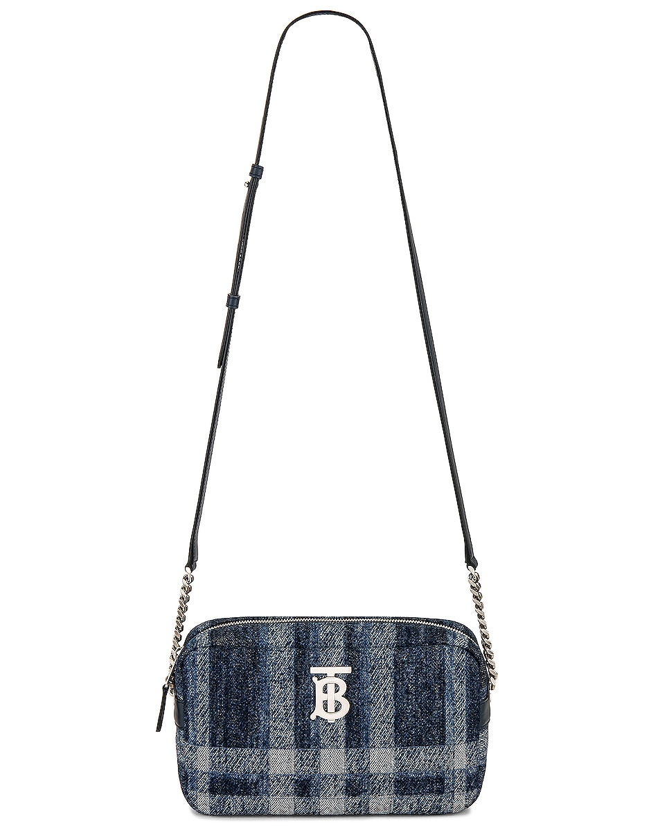 Image 1 of Burberry Small Lola Camera Bag in Blue