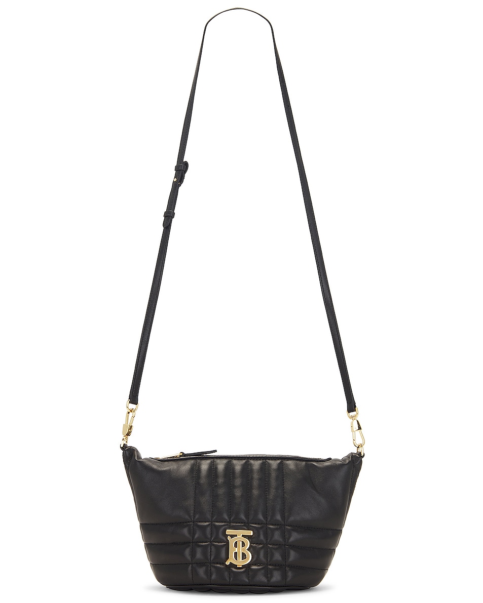 Image 1 of Burberry Lola Crescent Bag in Black