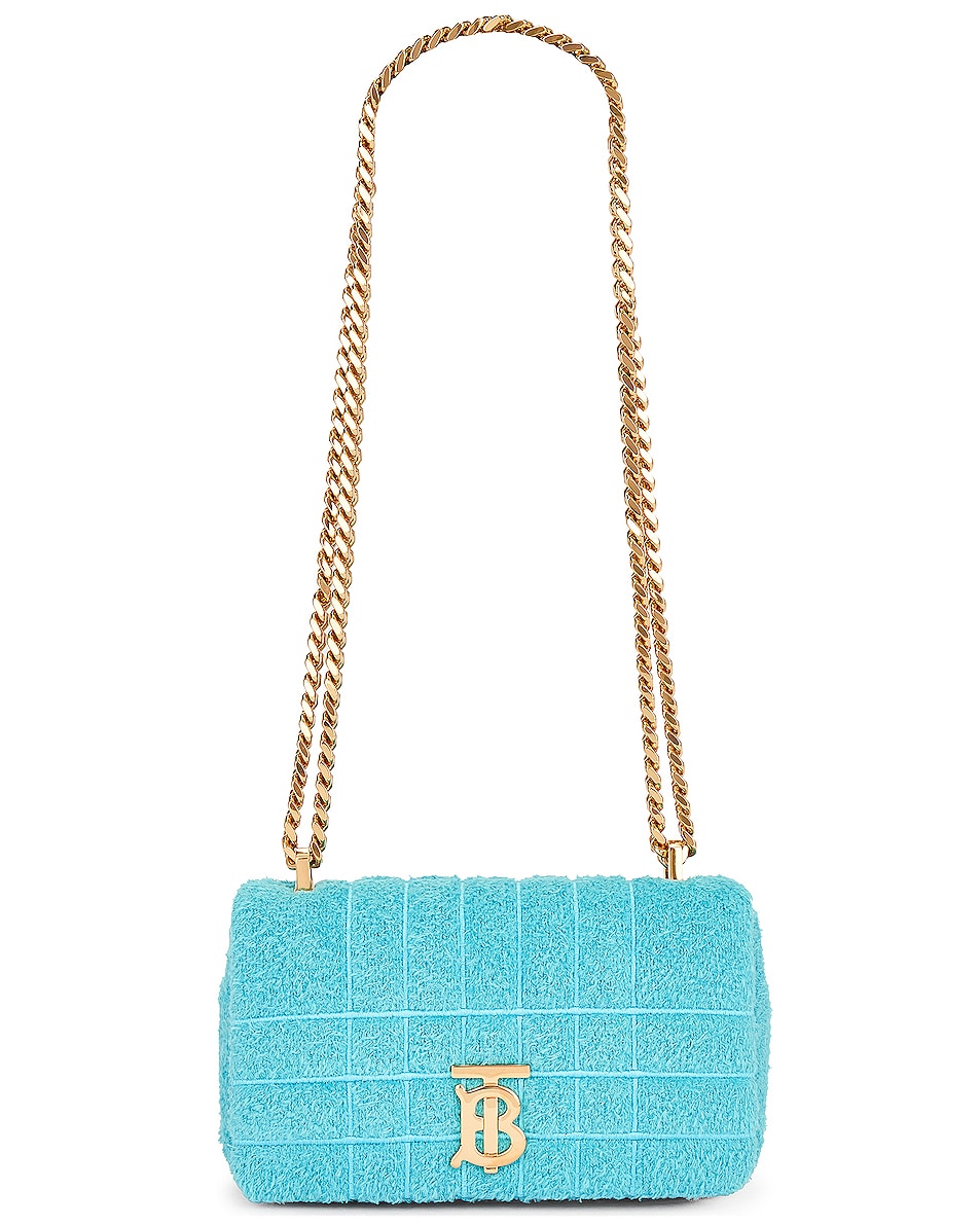Image 1 of Burberry Mini Lola Shoulder Bag in Vivid Turquoise