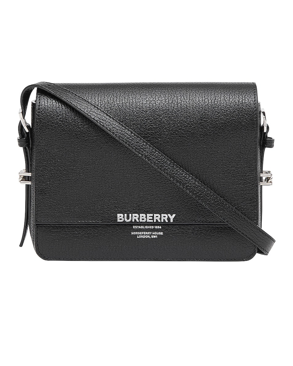 Image 1 of Burberry Small Horseferry Crossbody Bag in Black