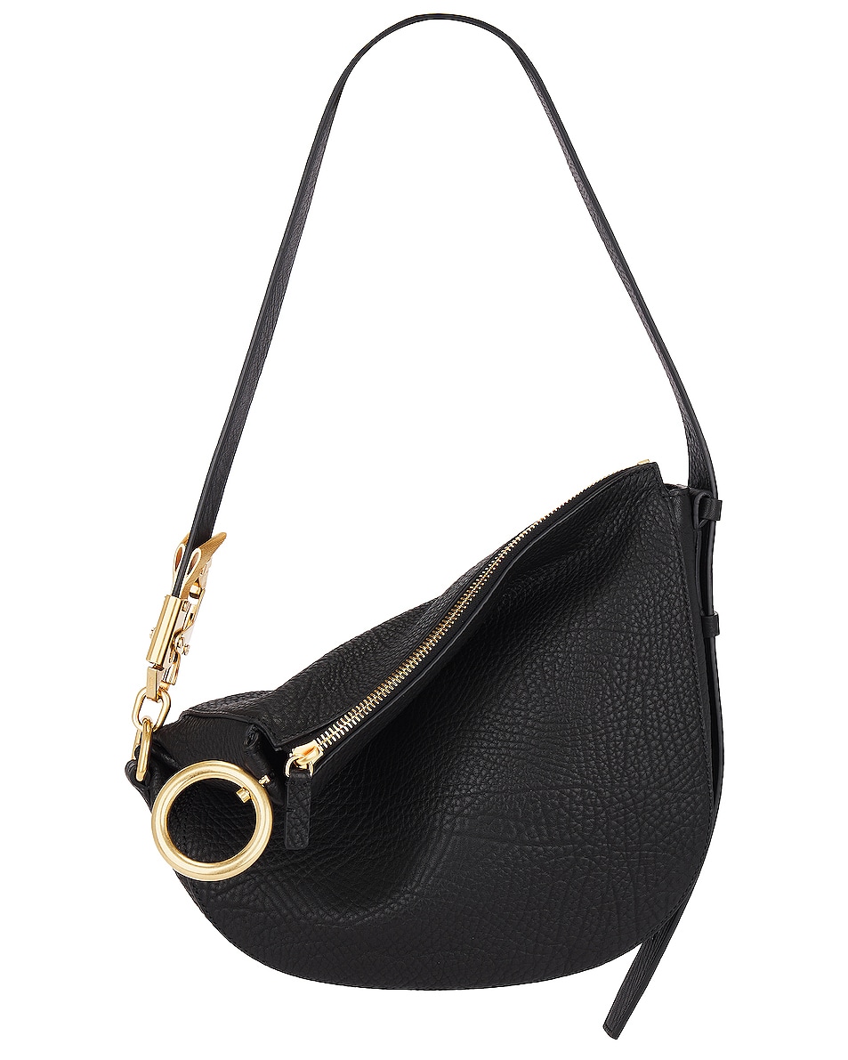Image 1 of Burberry Small Knight Hobo Bag in Black