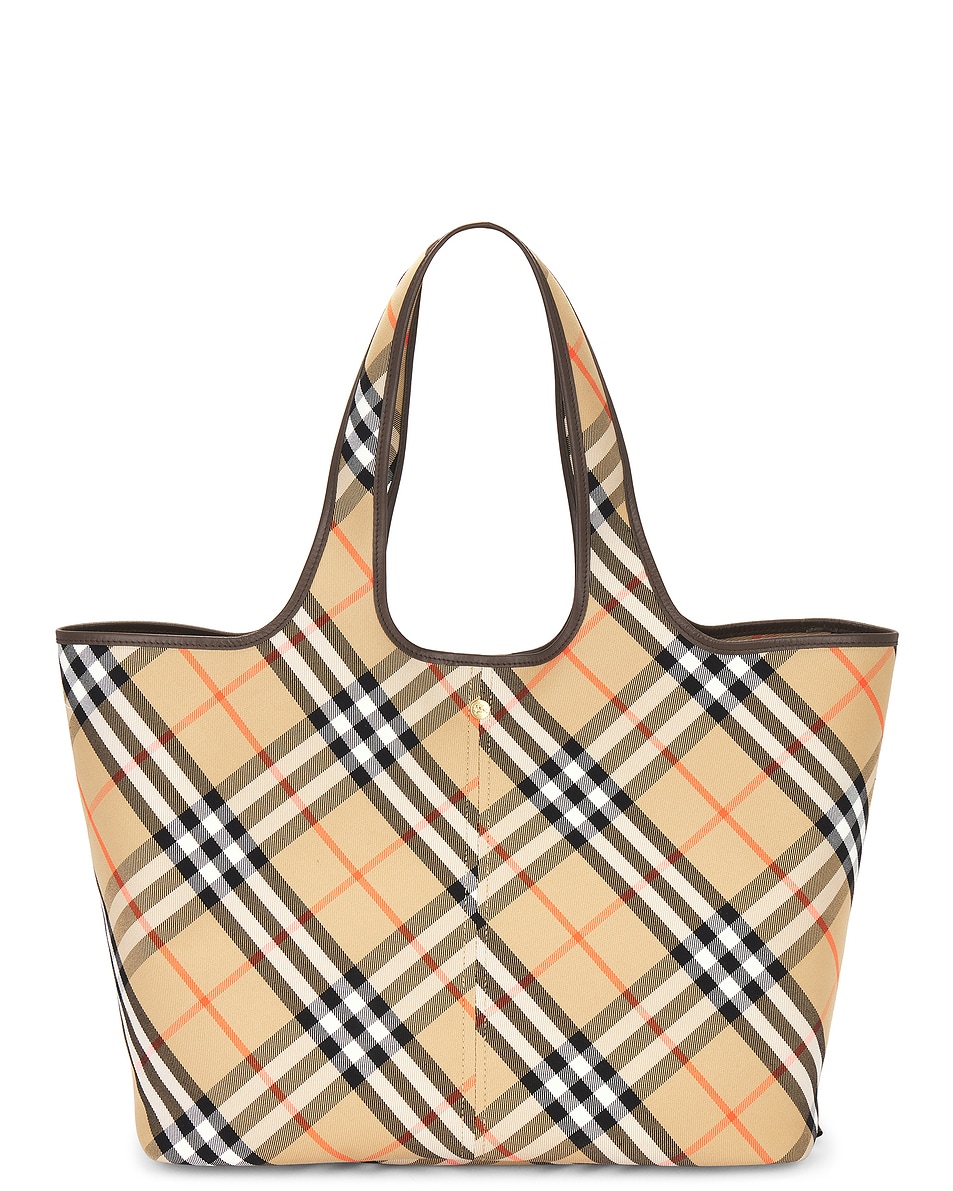 Image 1 of Burberry Medium EW Tote Bag in Sand