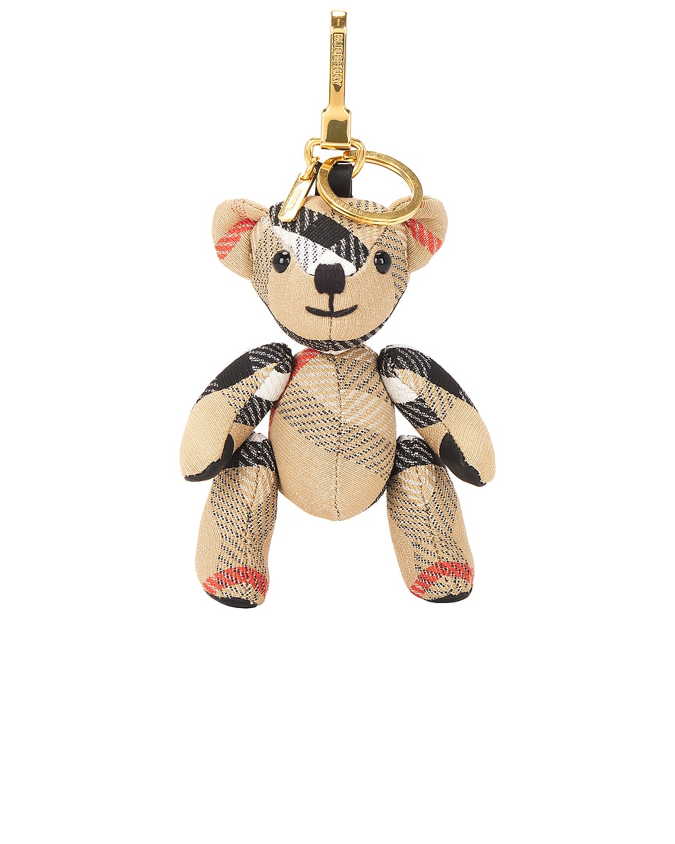 Image 1 of Burberry Thomas Madeira Charm in Sand Check