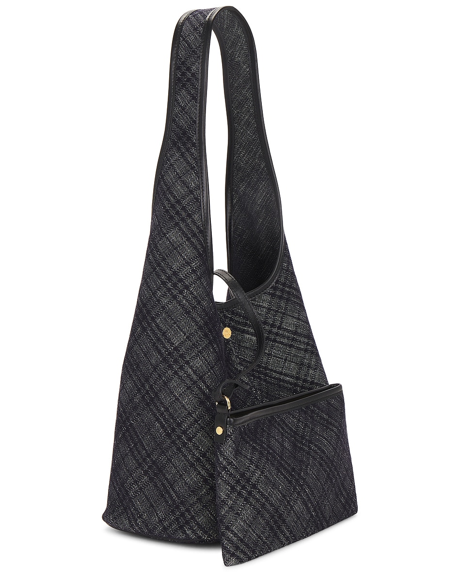 Image 4 of Burberry Small Shoulder Bag in Indigo