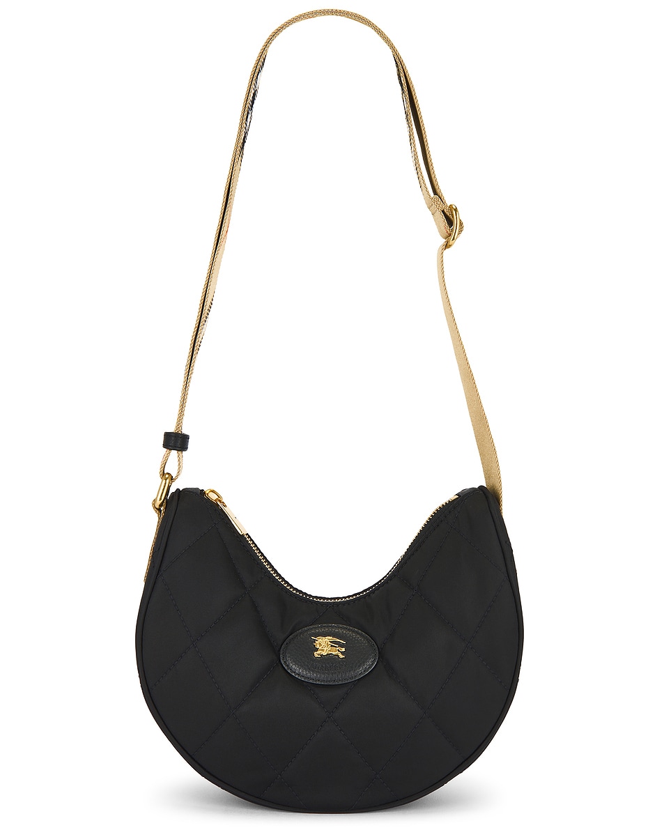Image 1 of Burberry Horseshoe Crossbody Bag in Black