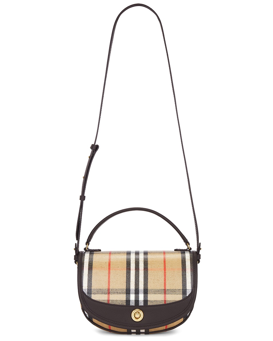 Image 1 of Burberry Highlands Crossbody Bag in Sand